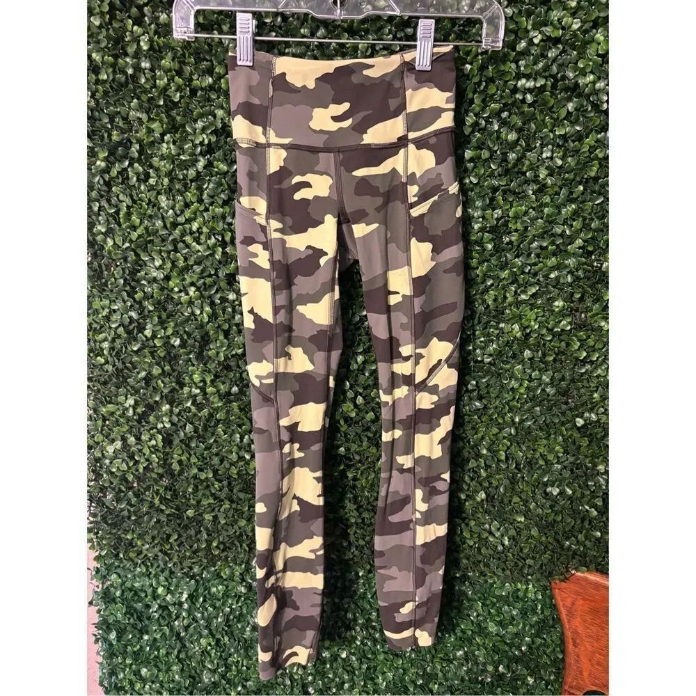 Lululemon Fast Free Tight 25" *Non-Reflective Nulux Heritage 365 Camo Crispin Gr